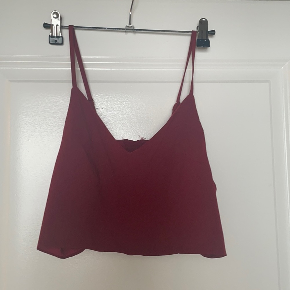 Maroon 2 piece pant set